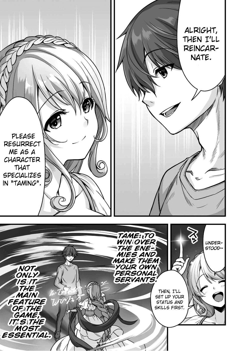 When I Was Playing Eroge With VR, I Was Reincarnated In A Different World, I Will Enslave All The Beautiful Demon Girls ~Crossout Saber~ chapter 1 page 9