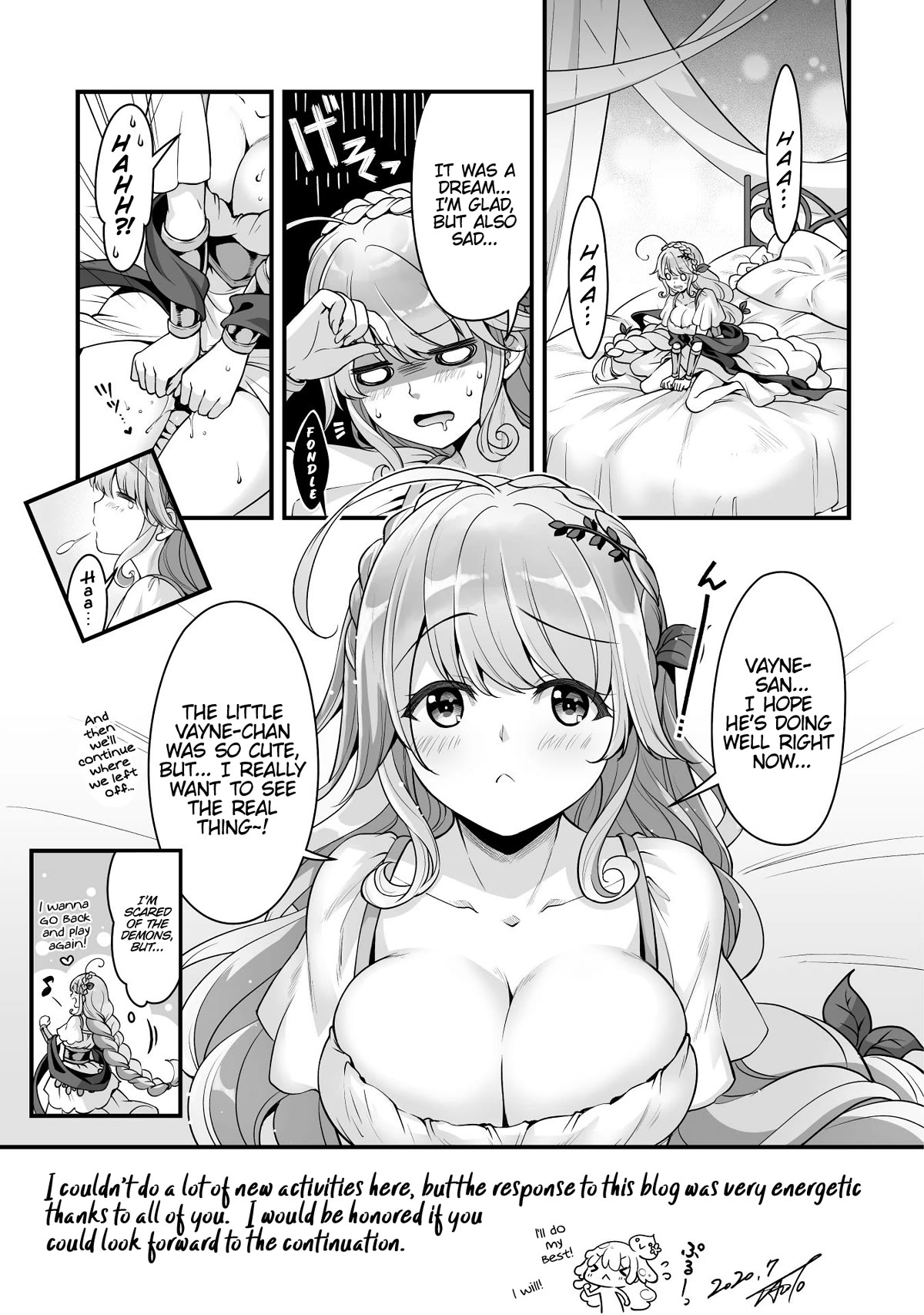 When I Was Playing Eroge With VR, I Was Reincarnated In A Different World, I Will Enslave All The Beautiful Demon Girls ~Crossout Saber~ chapter 8.5 page 7