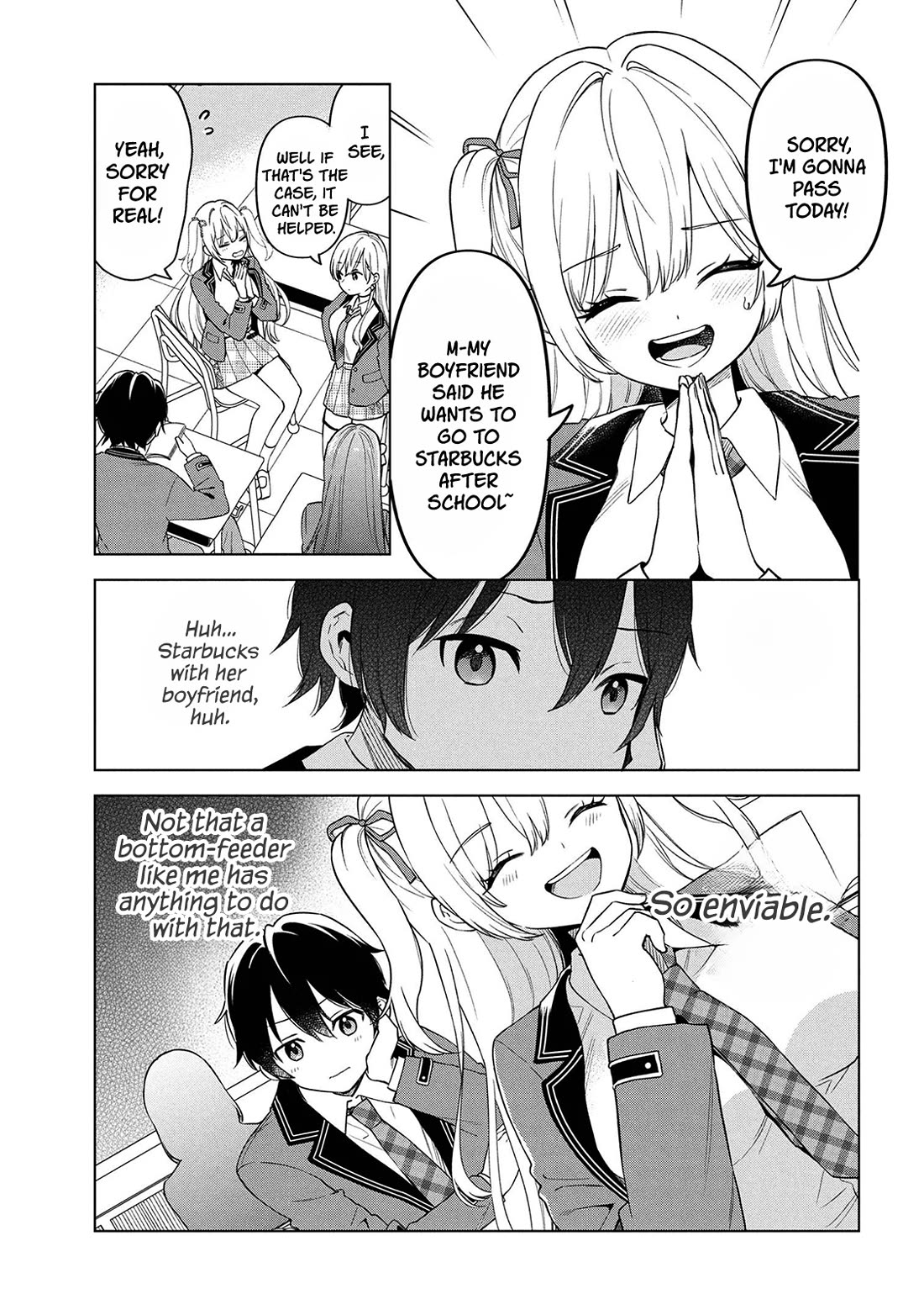 When the Introverted Me Got Surrounded by S-Tier Beauties After a Seat Change, a Secret Relationship Began chapter 1 page 20