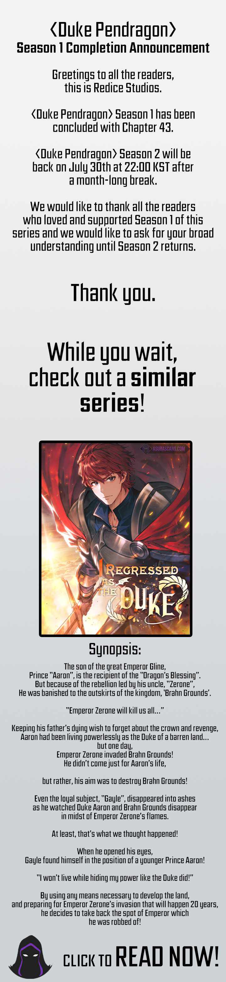 White Dragon Duke: Pendragon chapter 43.5 page 1