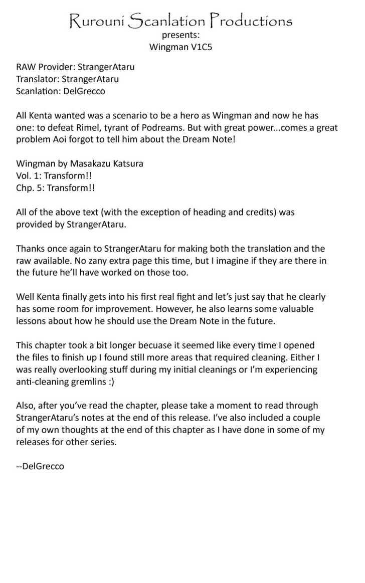 Wingman chapter 5 page 1