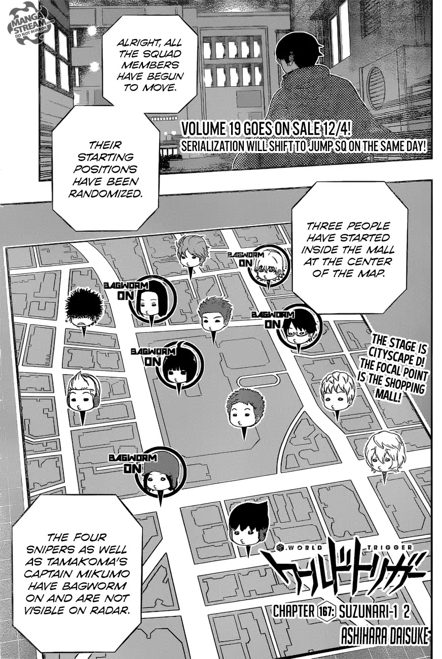 World Trigger chapter 167 page 1