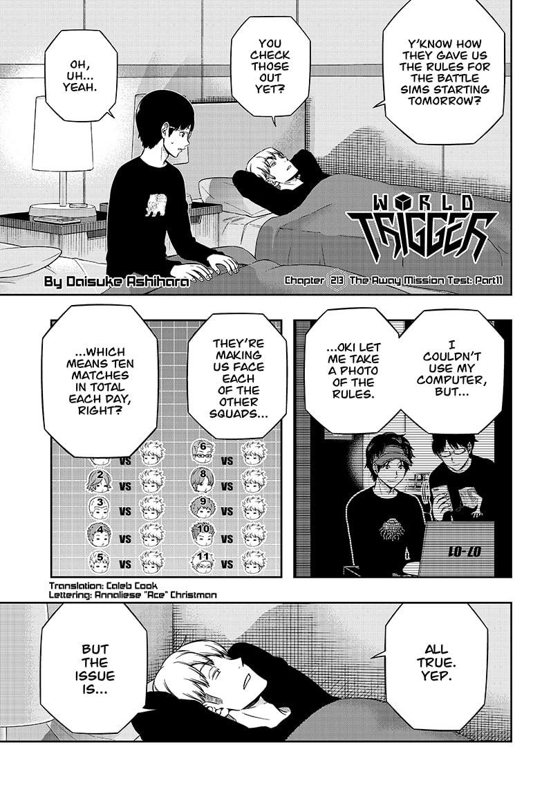 World Trigger chapter 213 page 1