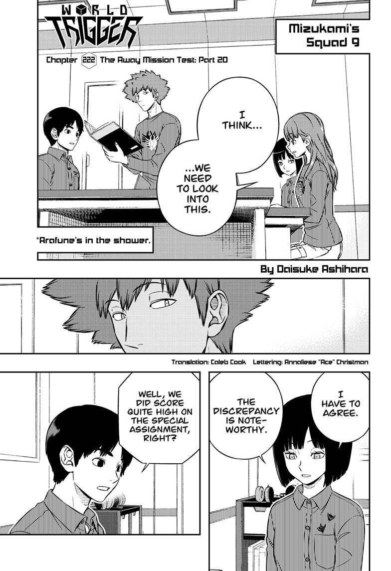 World Trigger chapter 222 page 1