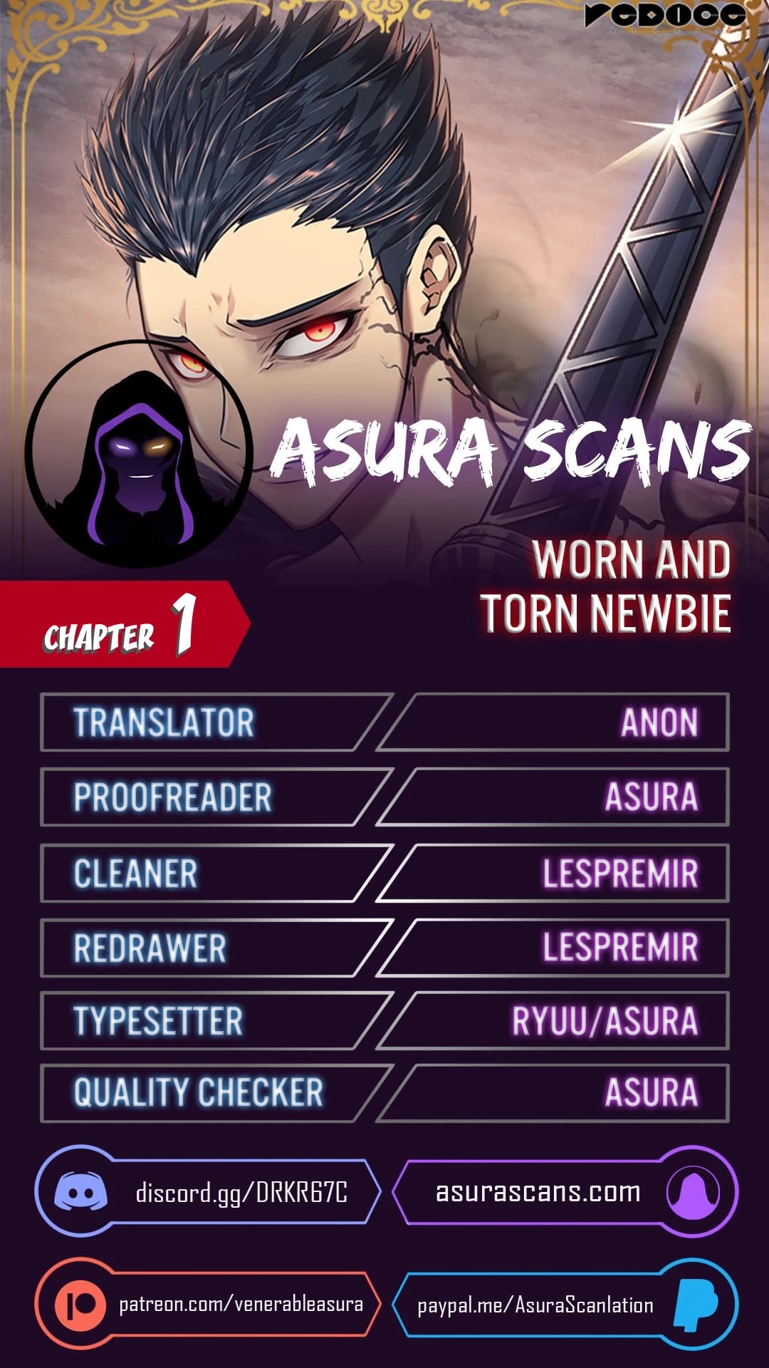 Worn and Torn Newbie chapter 1 page 1