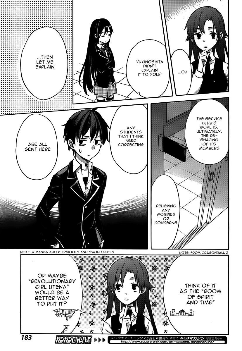 Yahari Ore no Seishun Love Come wa Machigatteiru. chapter 1 page 35