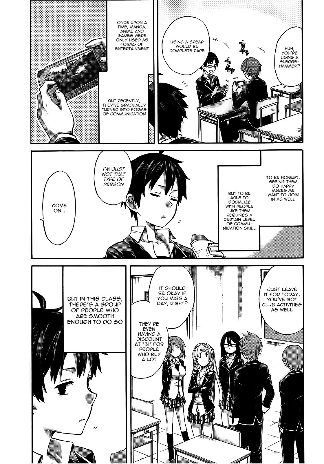 Yahari Ore no Seishun Love Come wa Machigatteiru. chapter 3 page 2