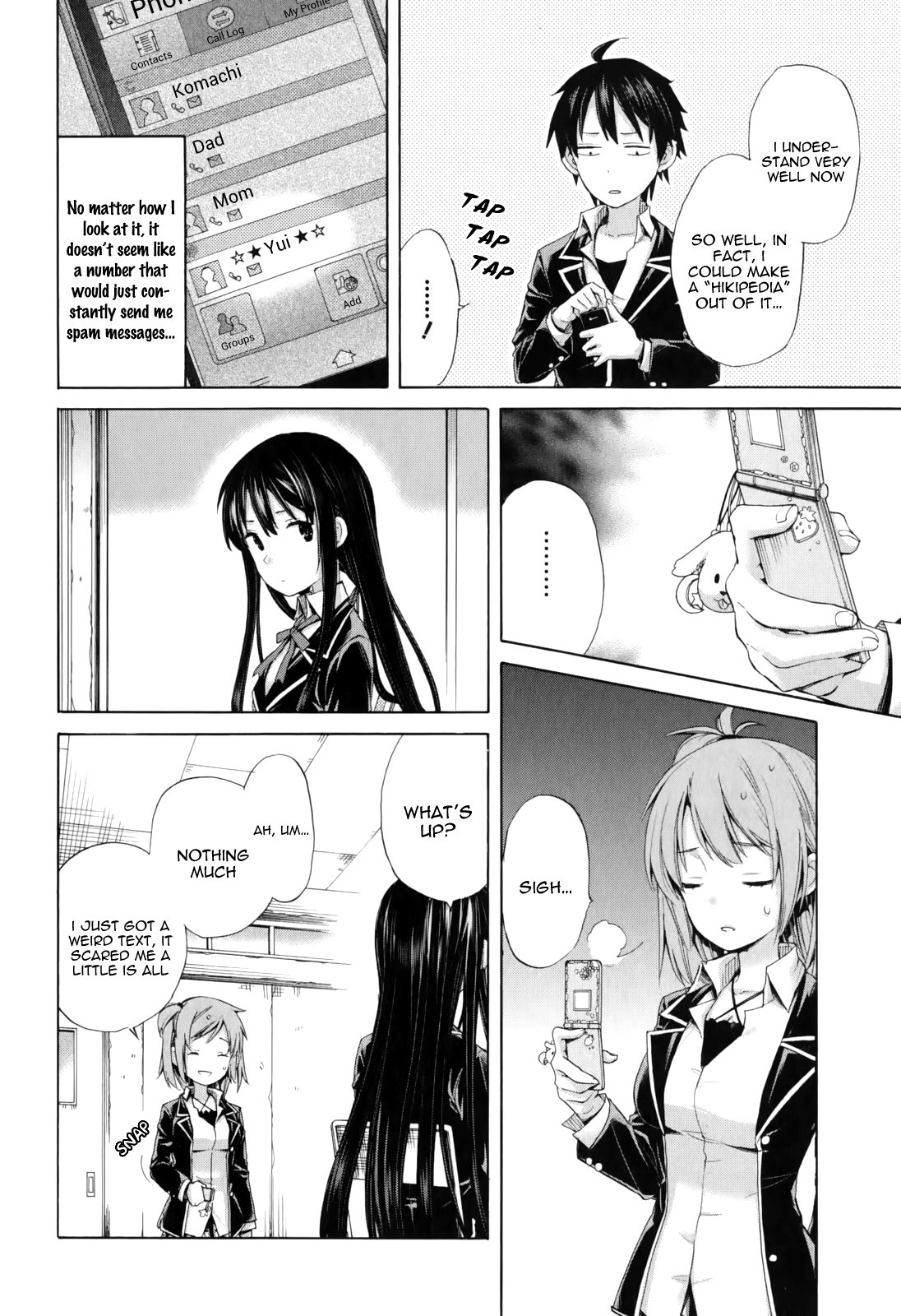 Yahari Ore no Seishun Love Come wa Machigatteiru. chapter 8 page 17