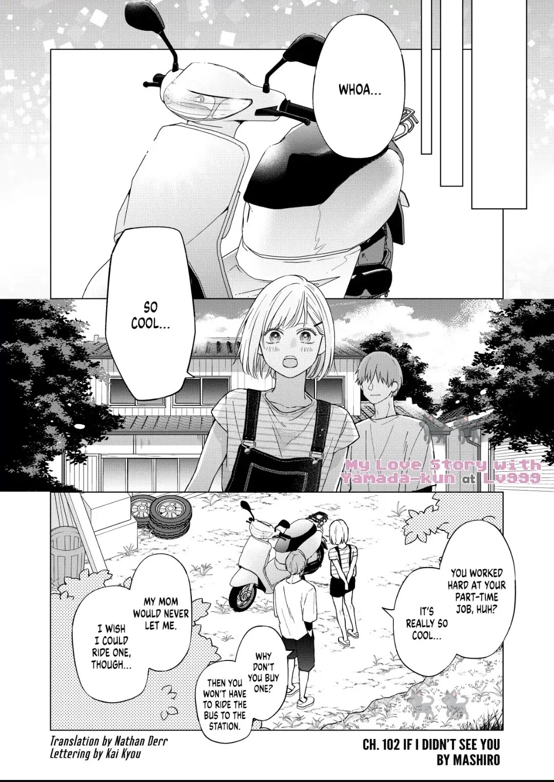 Yamada-kun to Lv999 no Koi wo Suru chapter 102 page 1