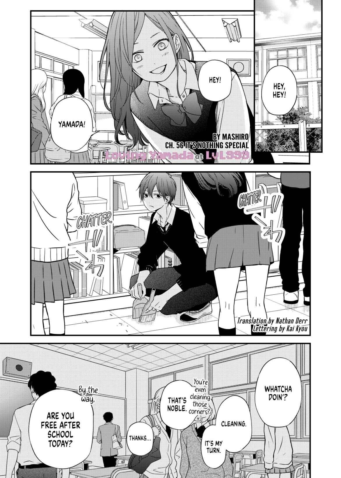 Yamada-kun to Lv999 no Koi wo Suru chapter 56 page 1