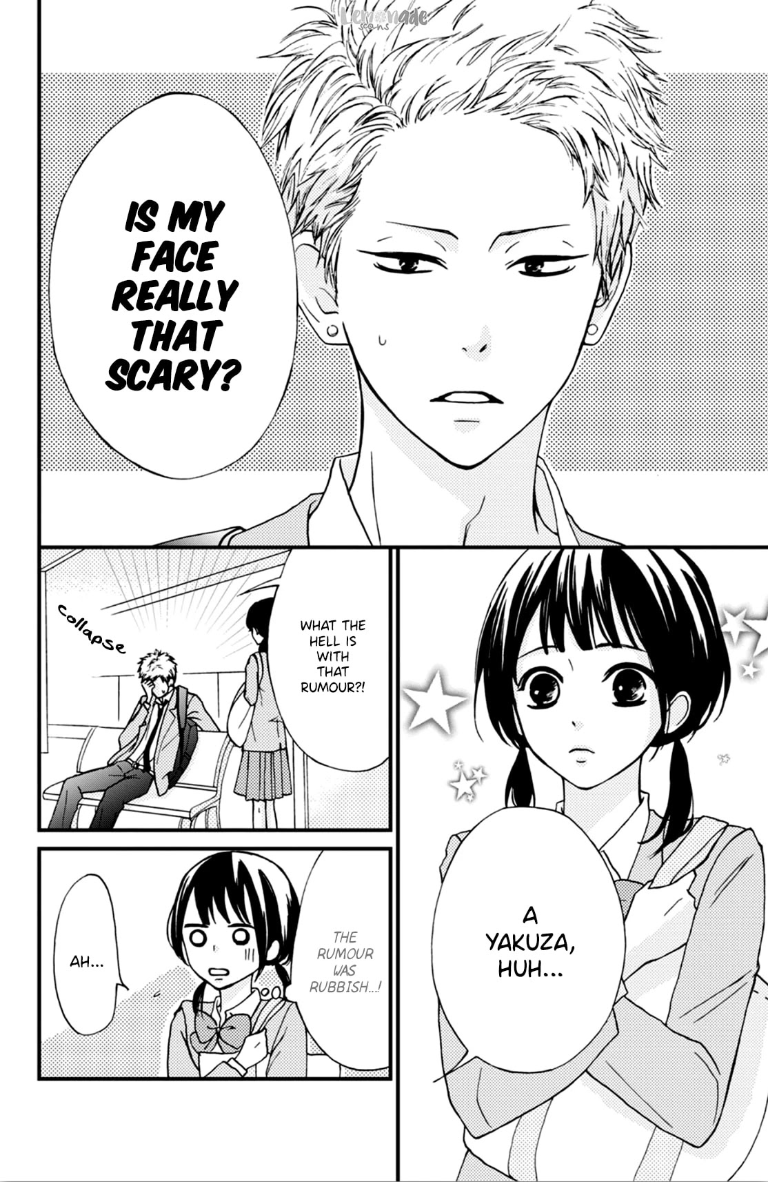 Yamaguchi-kun wa warukunai chapter 1 page 16