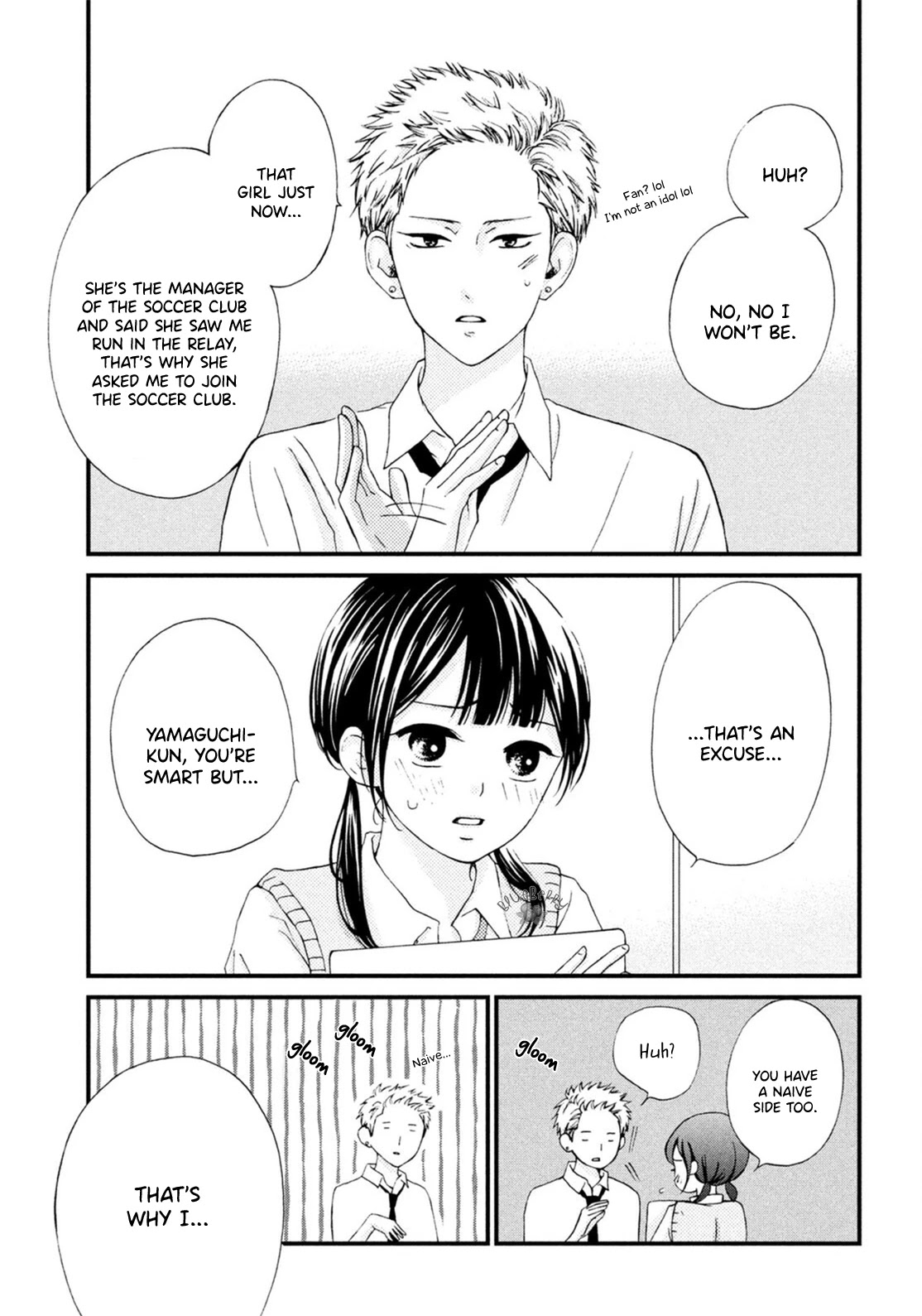 Yamaguchi-kun wa warukunai chapter 18 page 36
