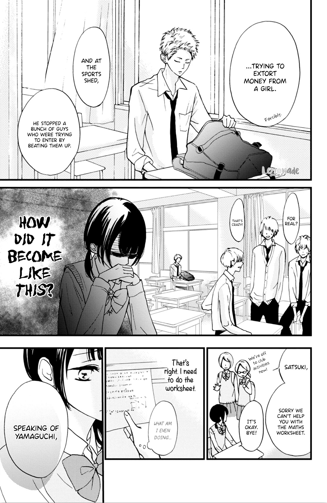 Yamaguchi-kun wa warukunai chapter 2 page 27