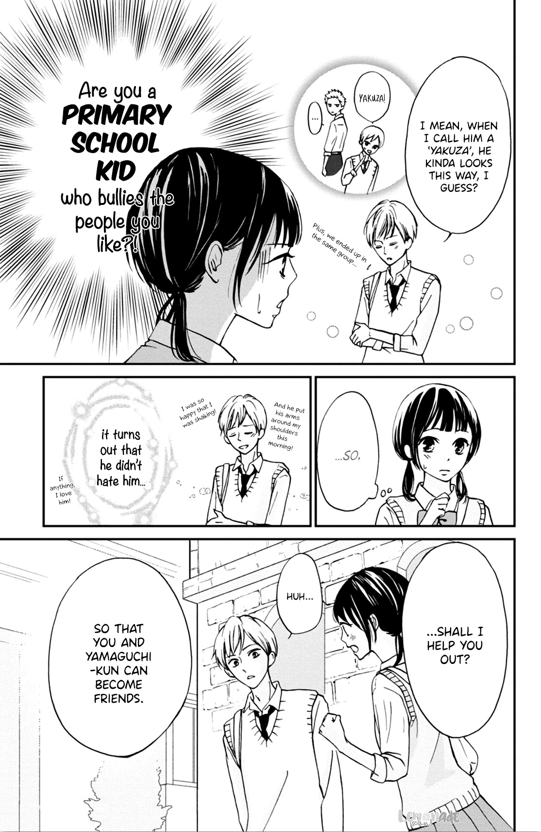 Yamaguchi-kun wa warukunai chapter 4 page 19