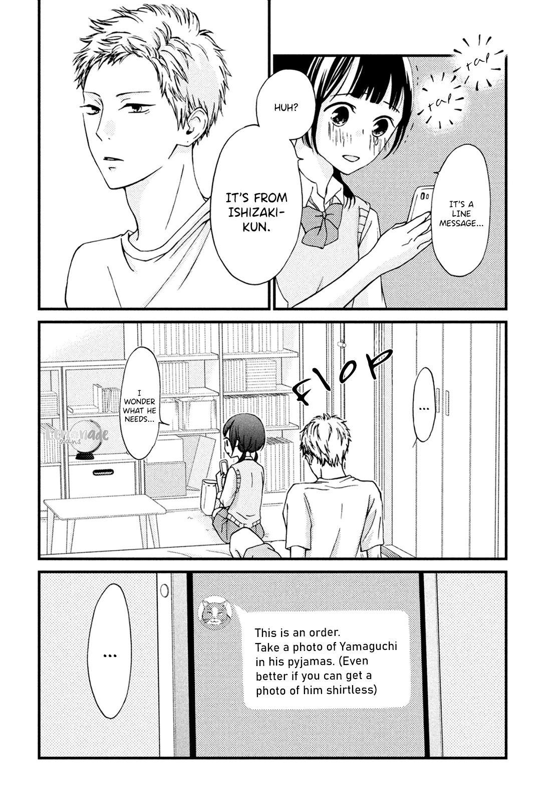 Yamaguchi-kun wa warukunai chapter 6 page 23