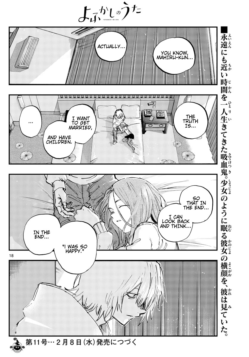 Yofukashi no Uta chapter 158 page 18