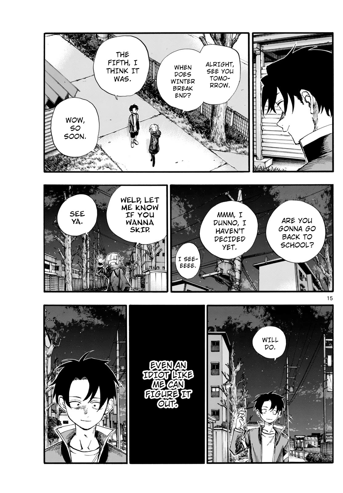 Yofukashi no Uta chapter 183 page 15
