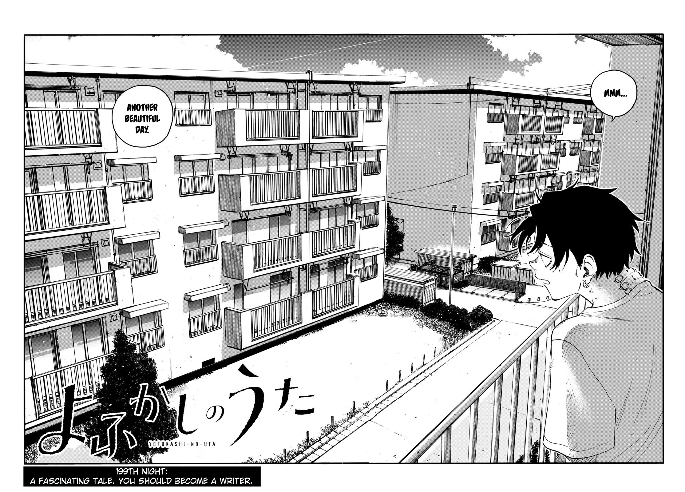 Yofukashi no Uta chapter 199 page 2
