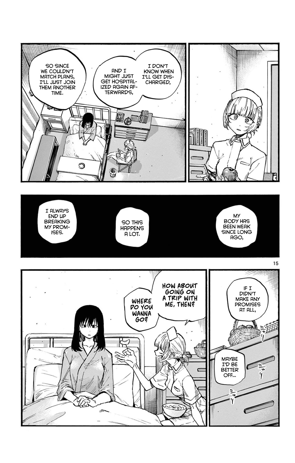 Yofukashi no Uta chapter 60 page 15