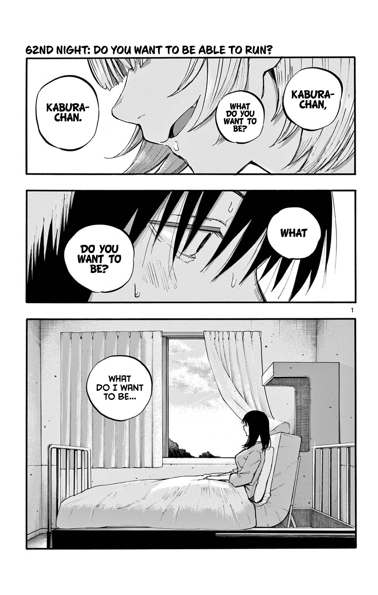 Yofukashi no Uta chapter 62 page 1
