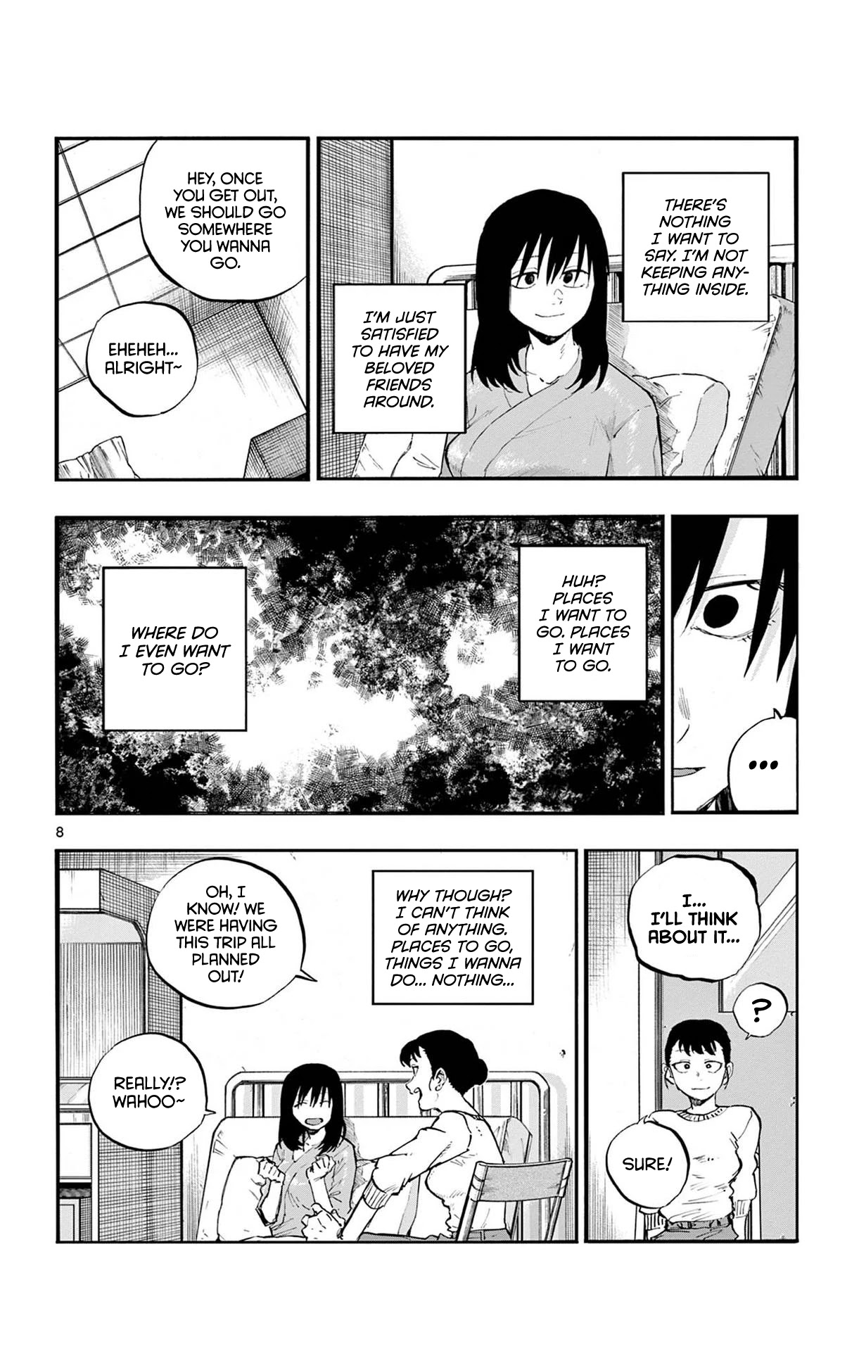 Yofukashi no Uta chapter 62 page 8