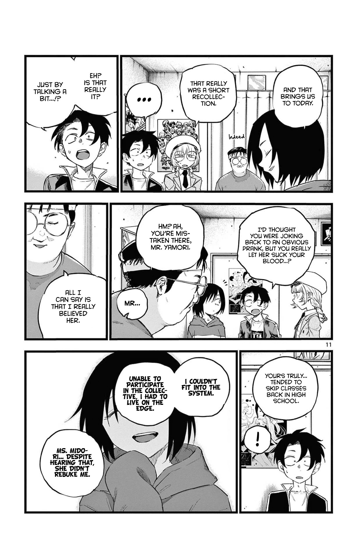 Yofukashi no Uta chapter 66 page 11
