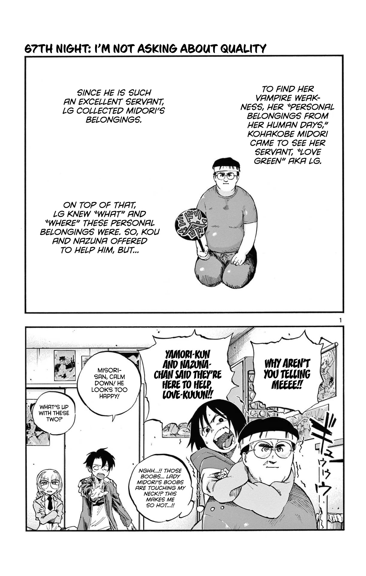 Yofukashi no Uta chapter 67 page 1