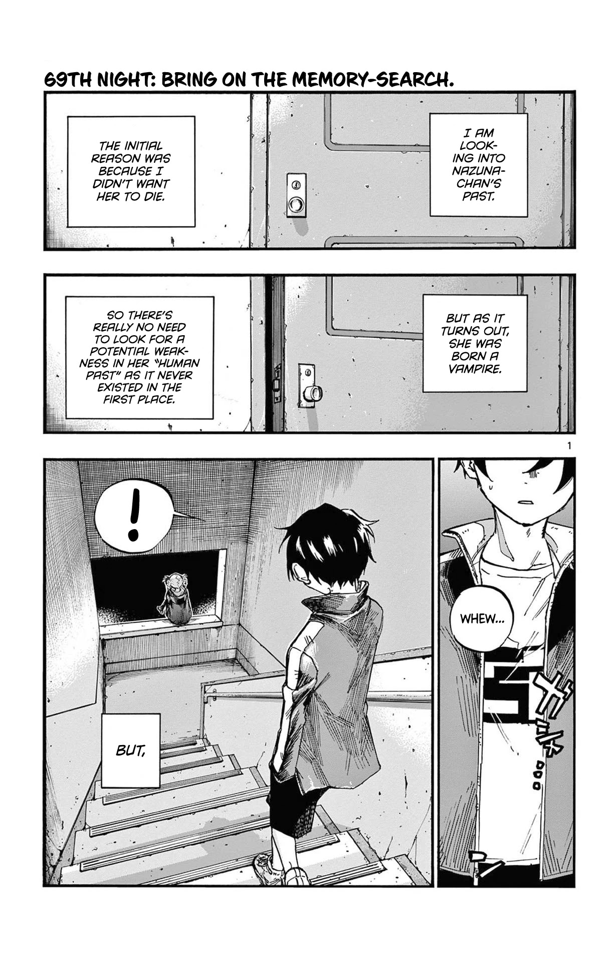 Yofukashi no Uta chapter 69 page 1