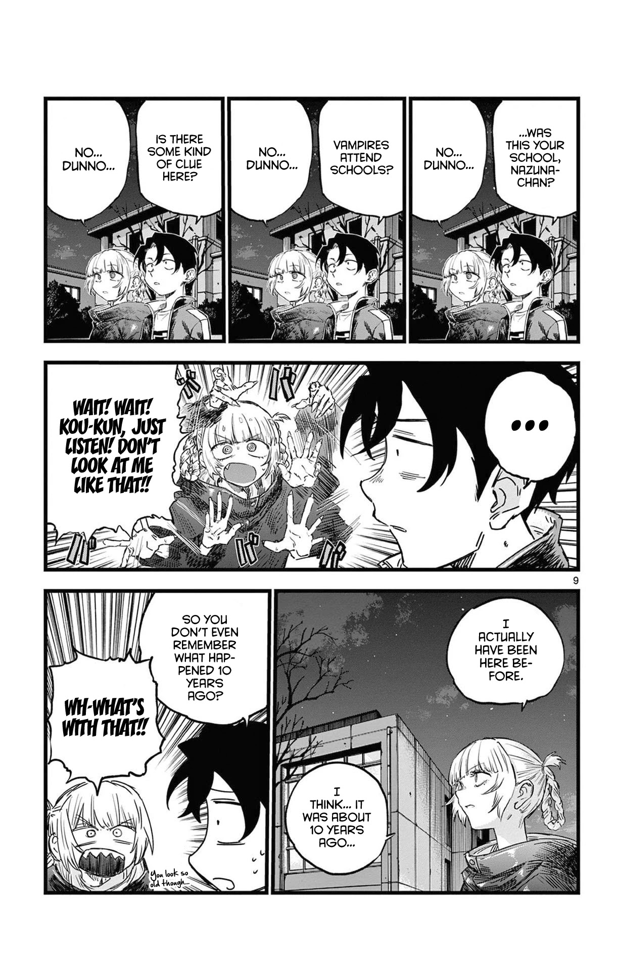 Yofukashi no Uta chapter 69 page 9