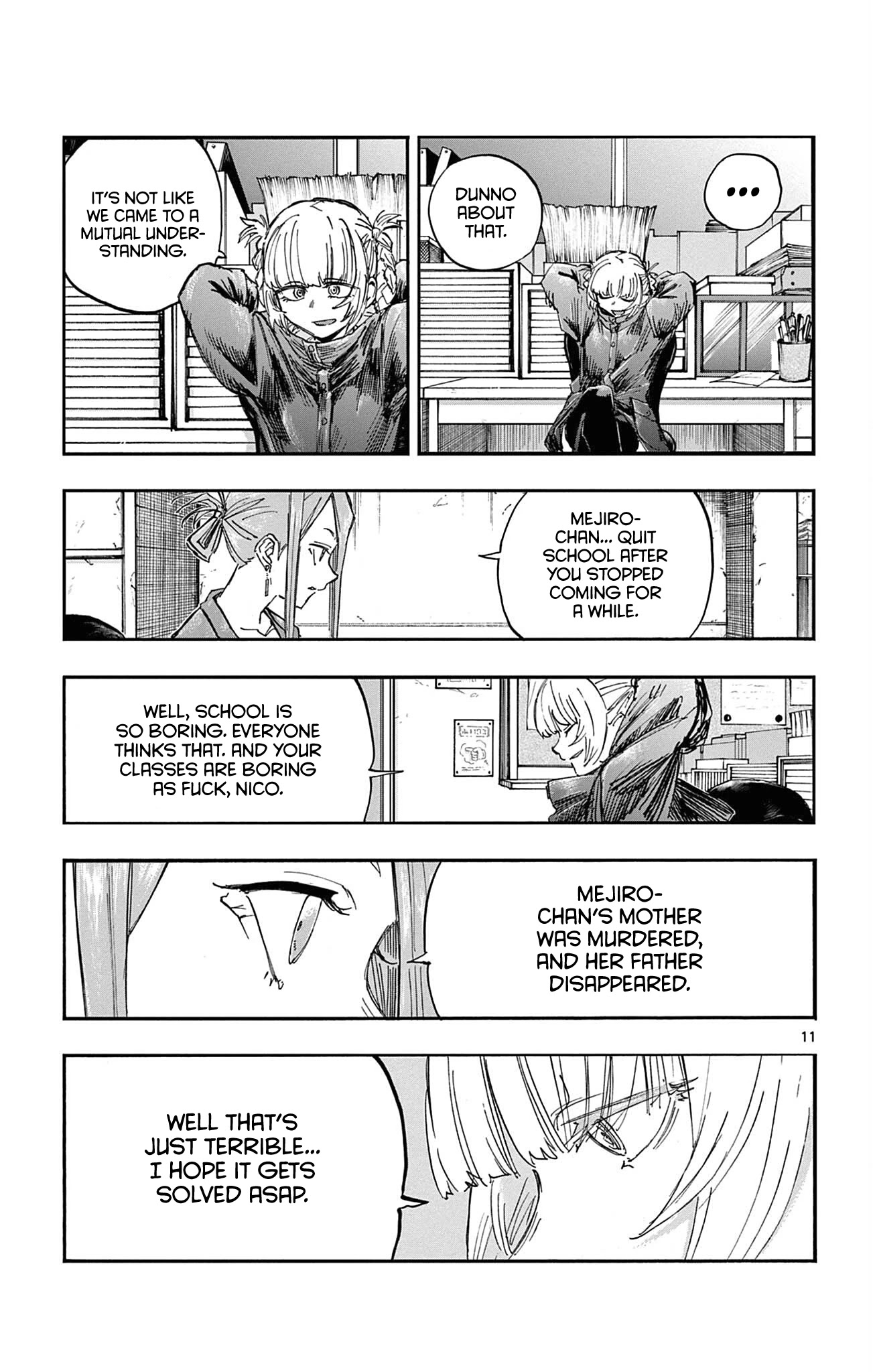 Yofukashi no Uta chapter 71 page 11