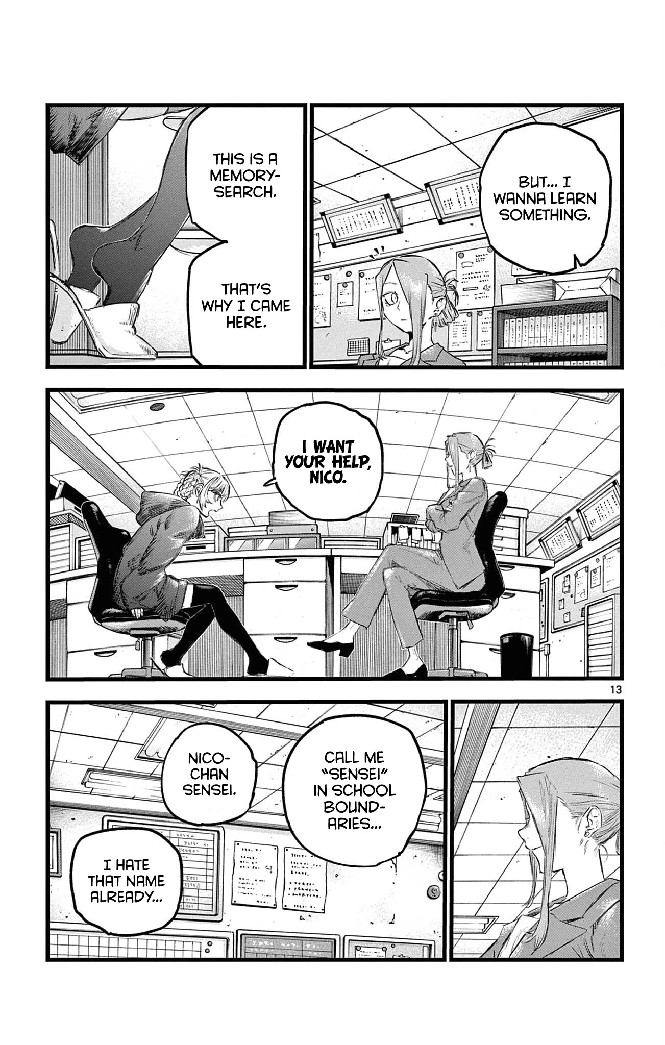 Yofukashi no Uta chapter 71 page 13