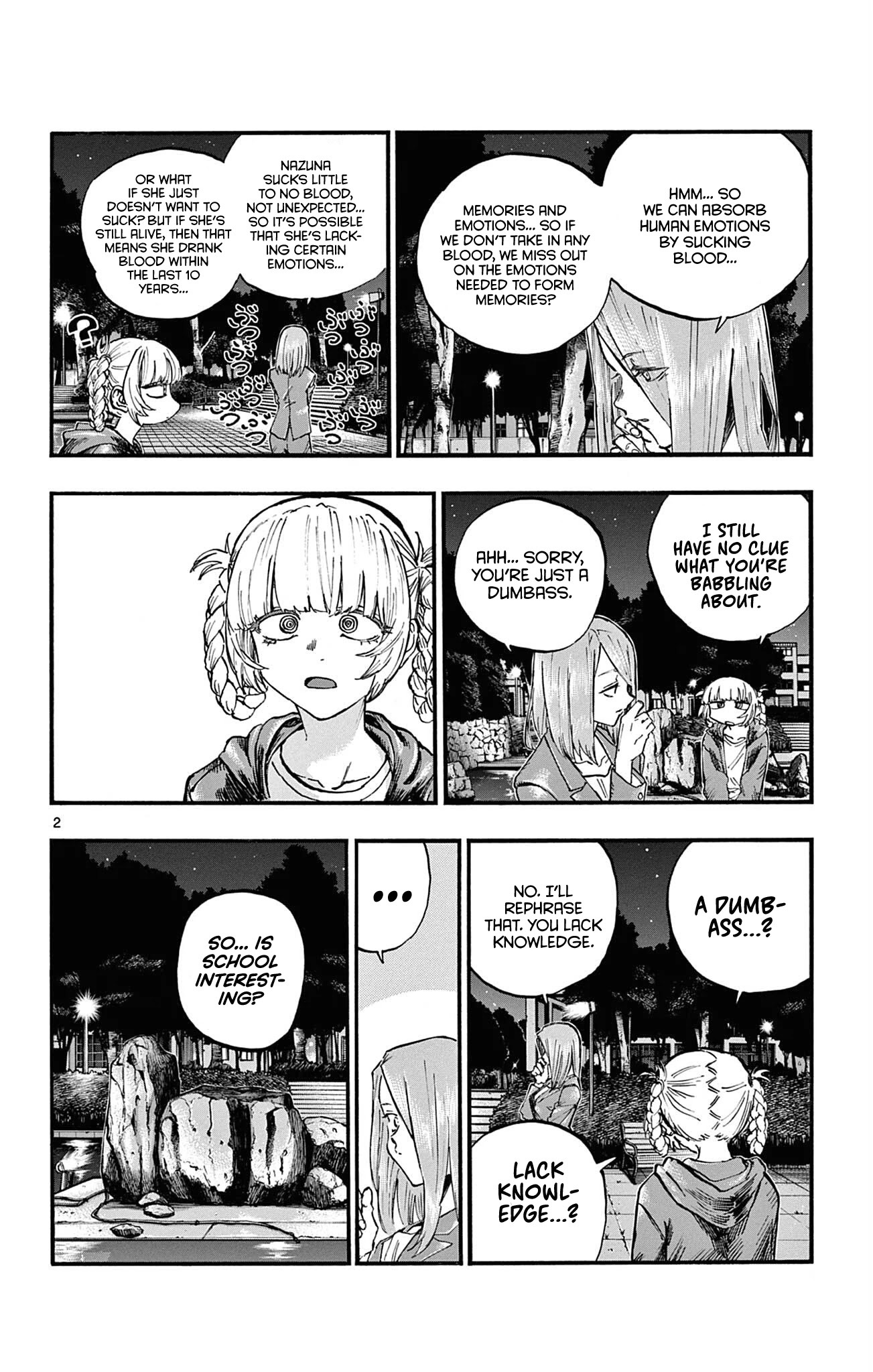 Yofukashi no Uta chapter 75 page 2