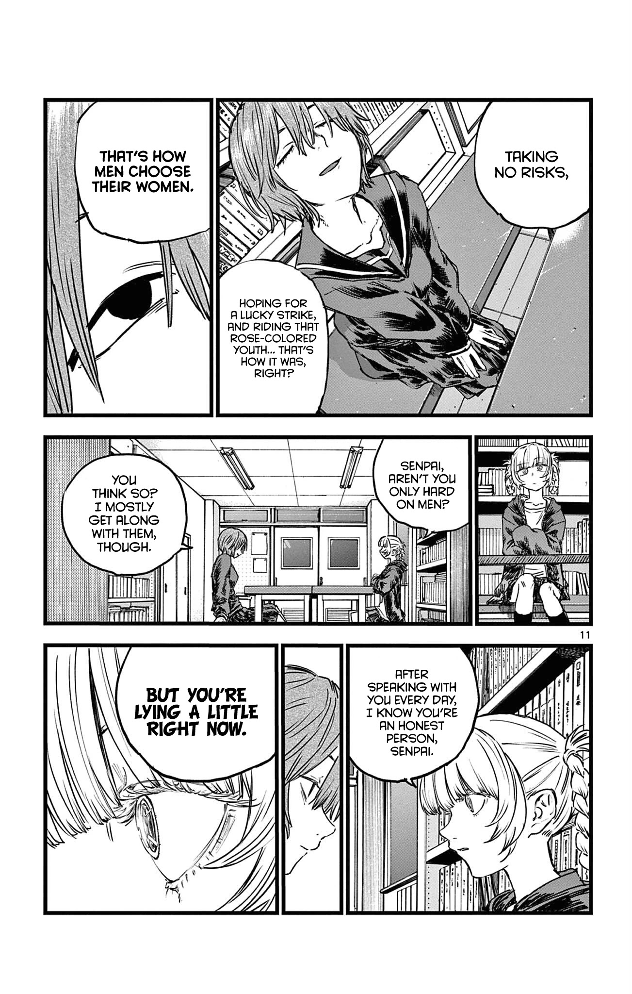 Yofukashi no Uta chapter 76 page 11