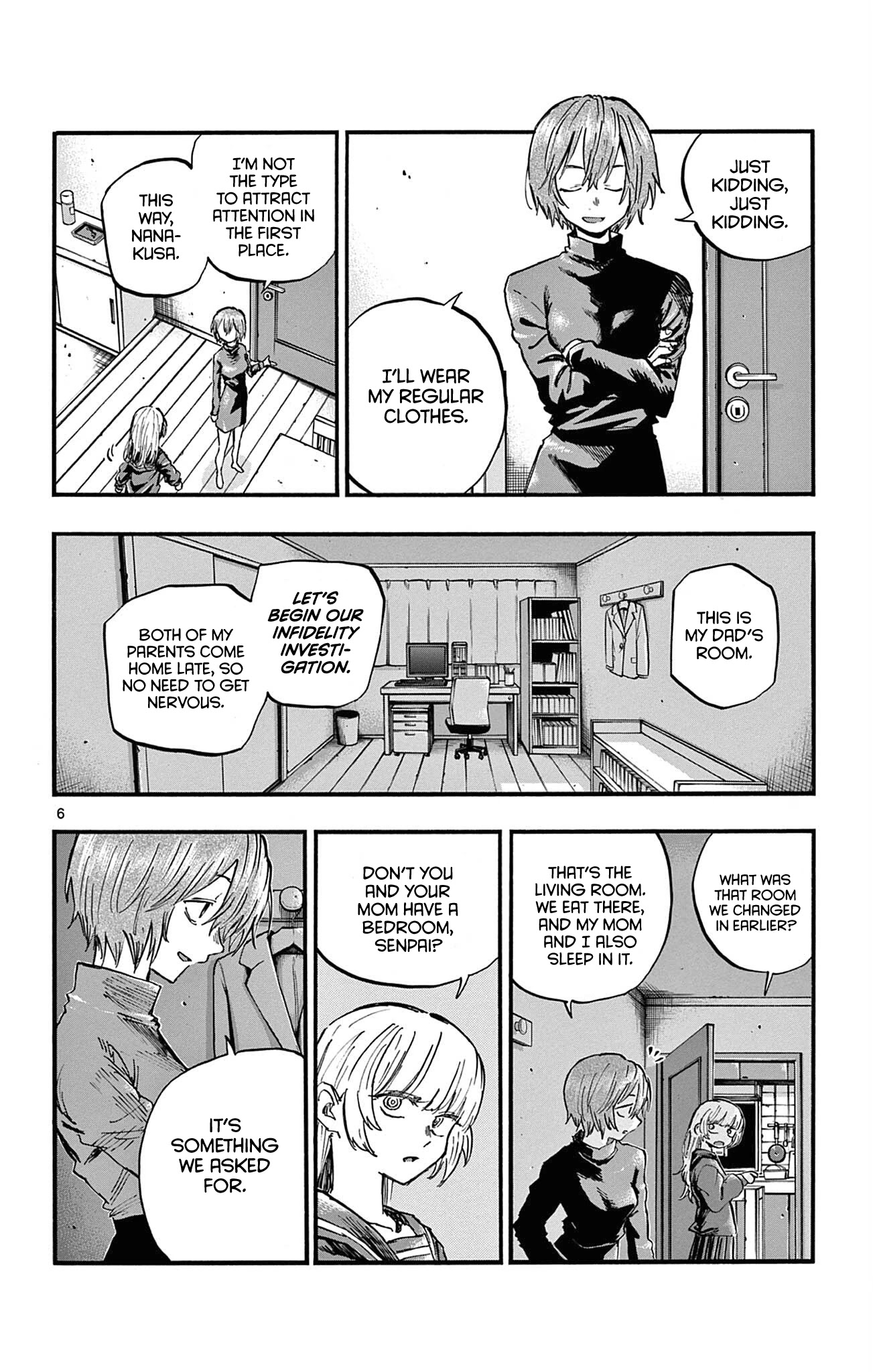 Yofukashi no Uta chapter 77 page 6