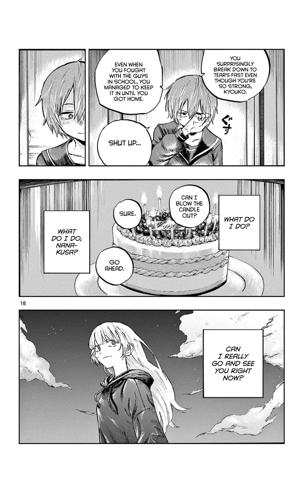 Yofukashi no Uta chapter 80 page 17