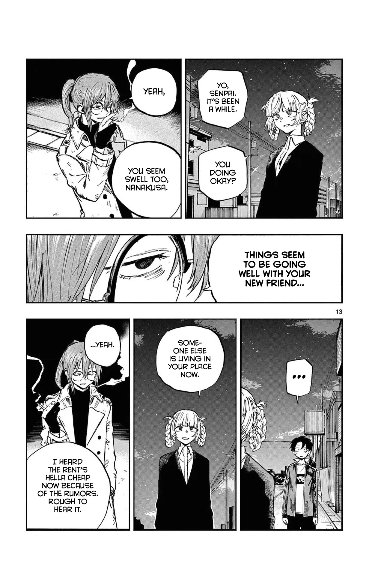 Yofukashi no Uta chapter 82 page 12