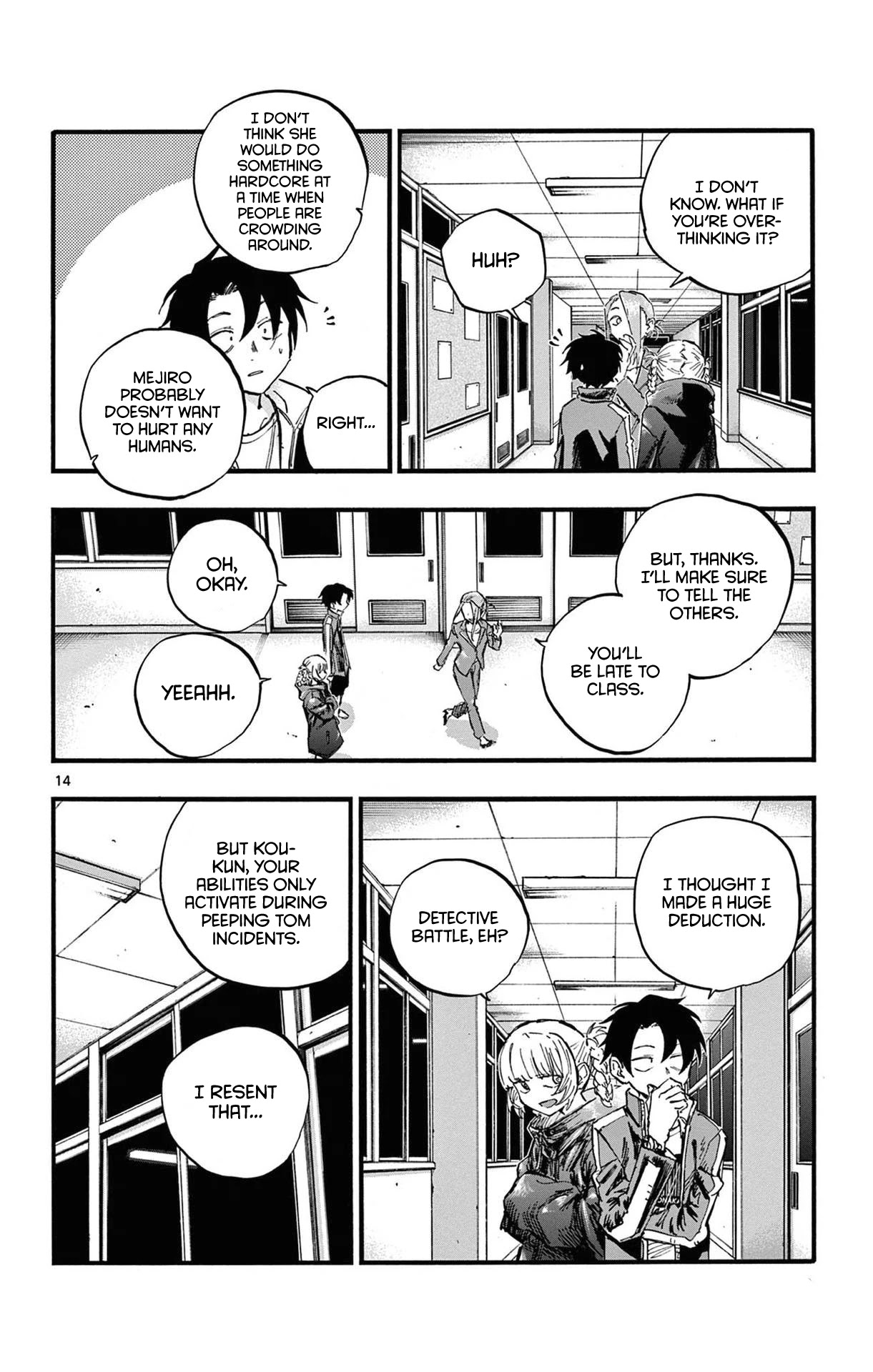 Yofukashi no Uta chapter 83 page 14
