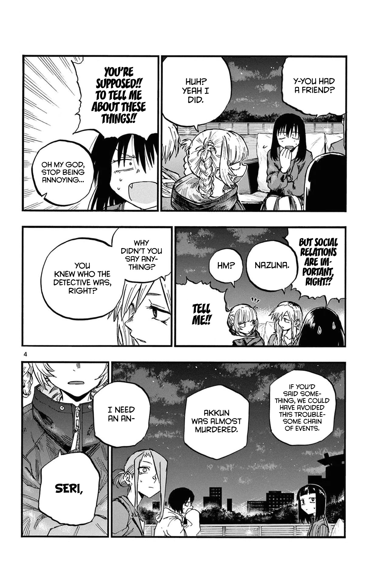 Yofukashi no Uta chapter 83 page 4
