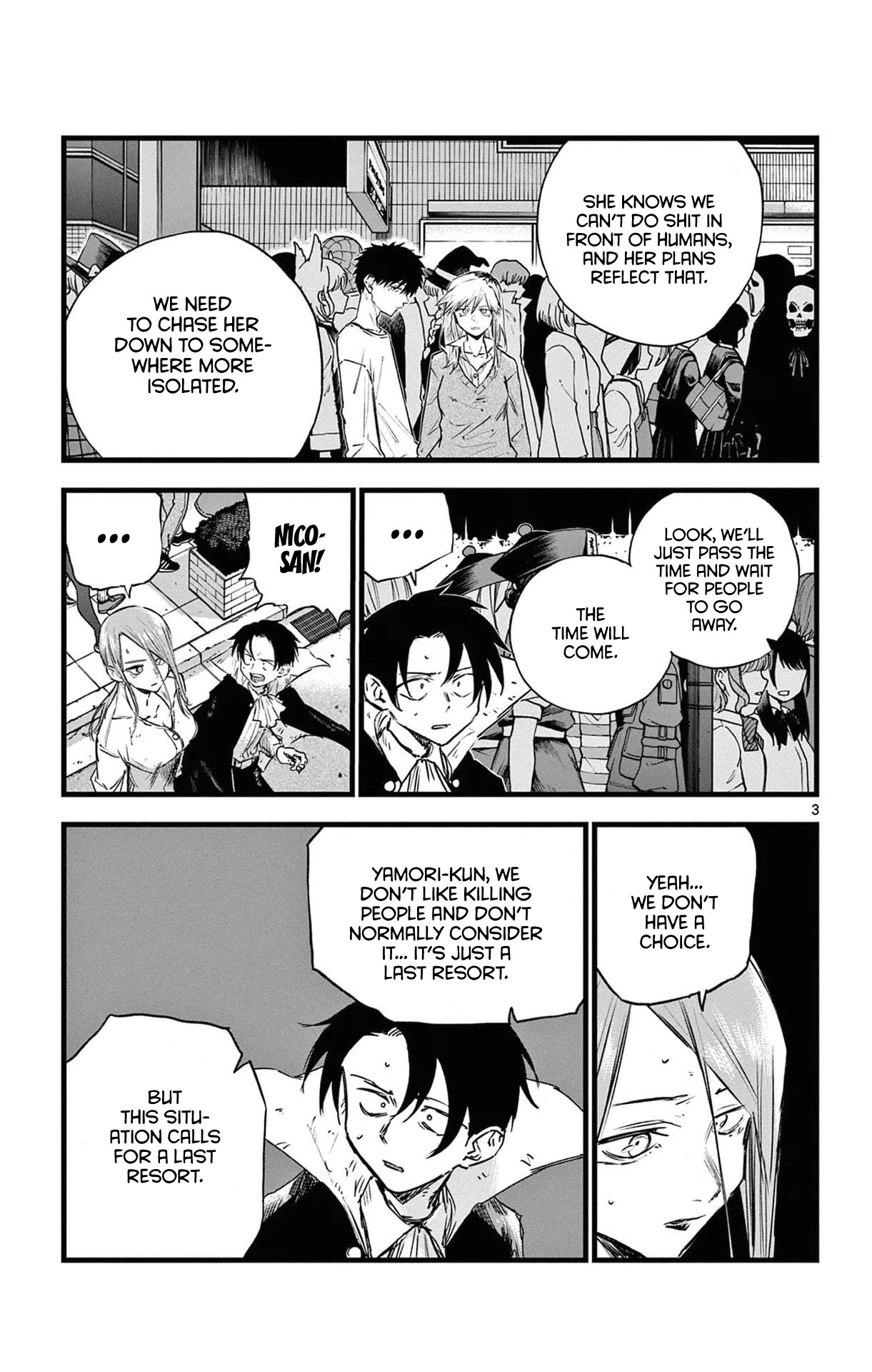 Yofukashi no Uta chapter 86 page 3