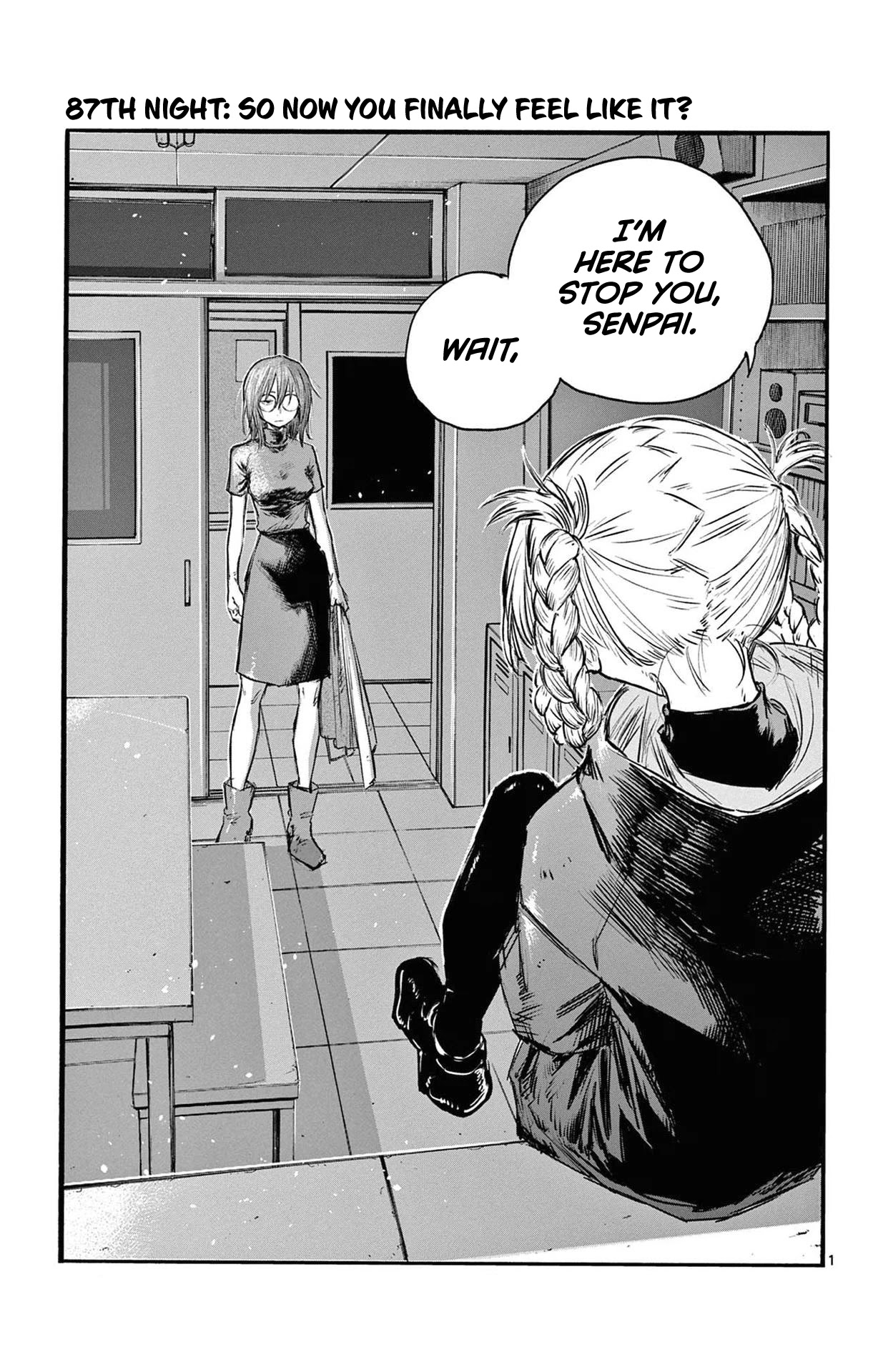 Yofukashi no Uta chapter 87 page 1