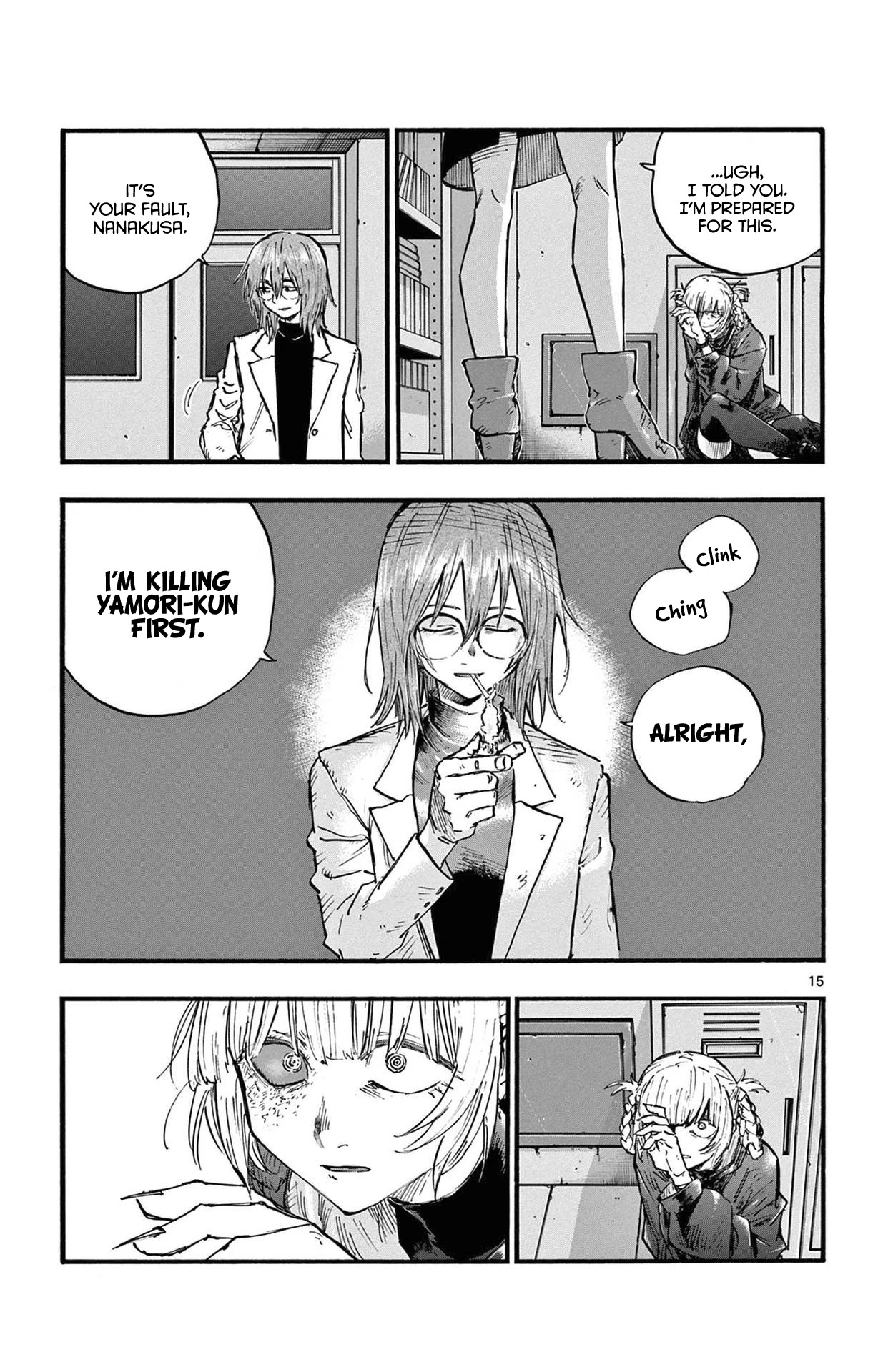 Yofukashi no Uta chapter 87 page 15