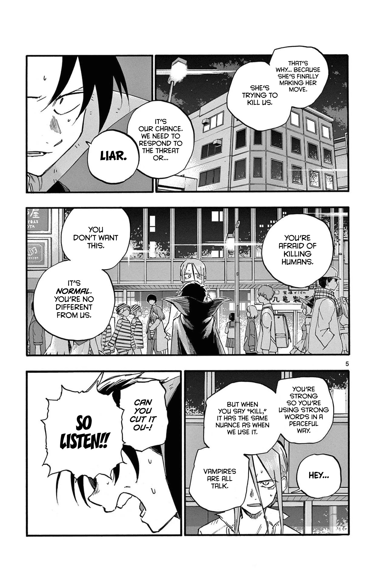 Yofukashi no Uta chapter 87 page 5