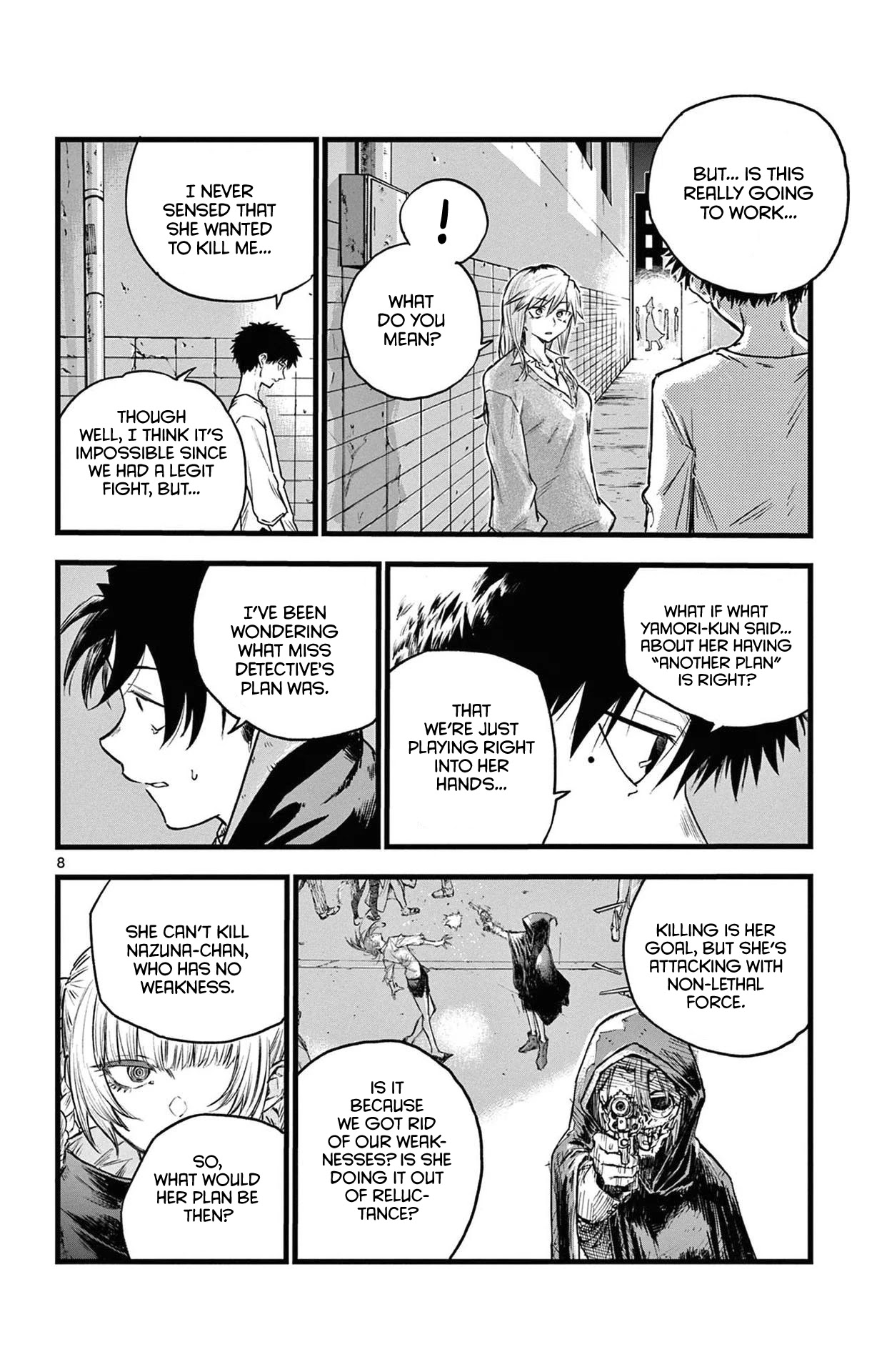 Yofukashi no Uta chapter 87 page 8