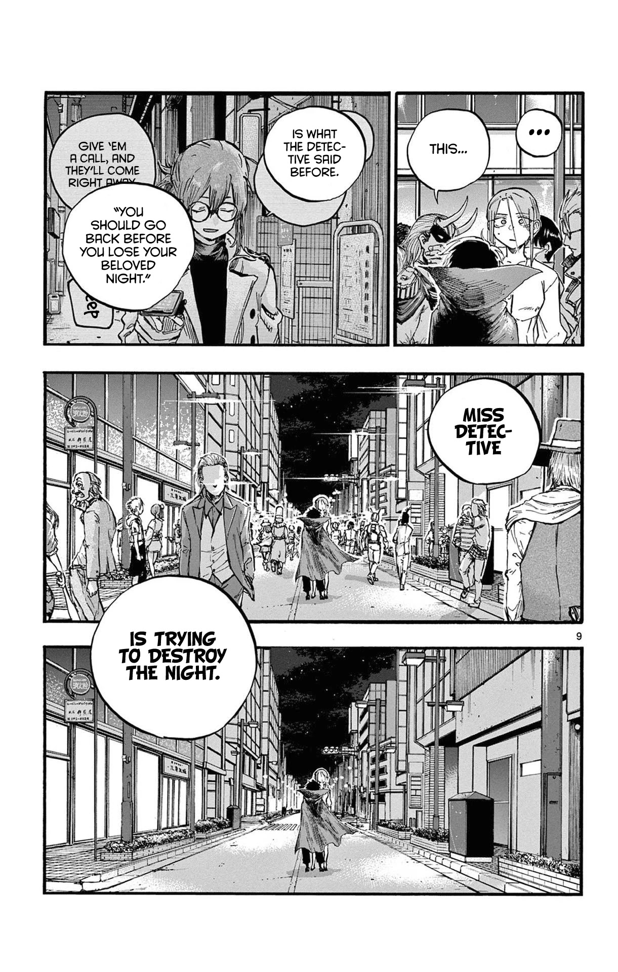 Yofukashi no Uta chapter 87 page 9