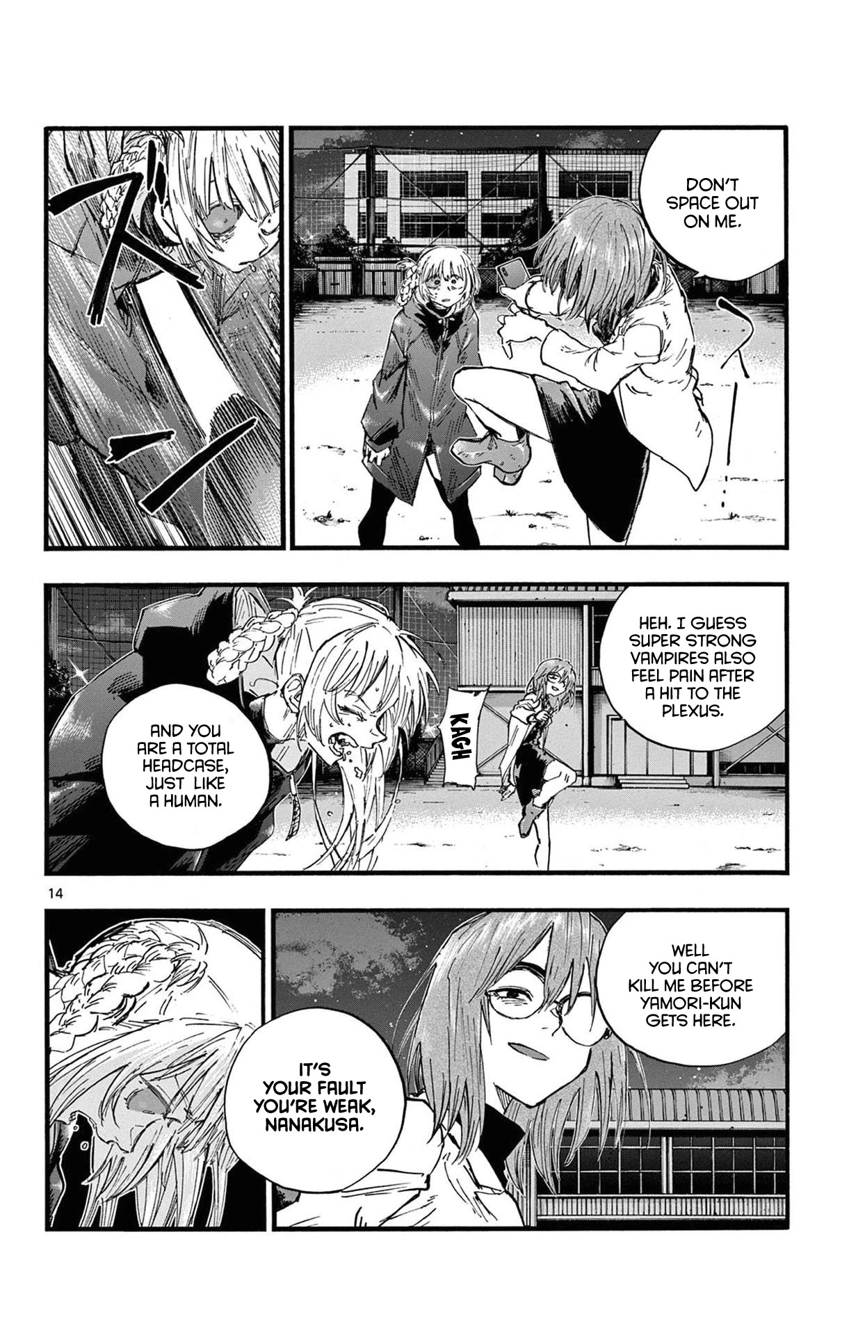 Yofukashi no Uta chapter 88 page 14