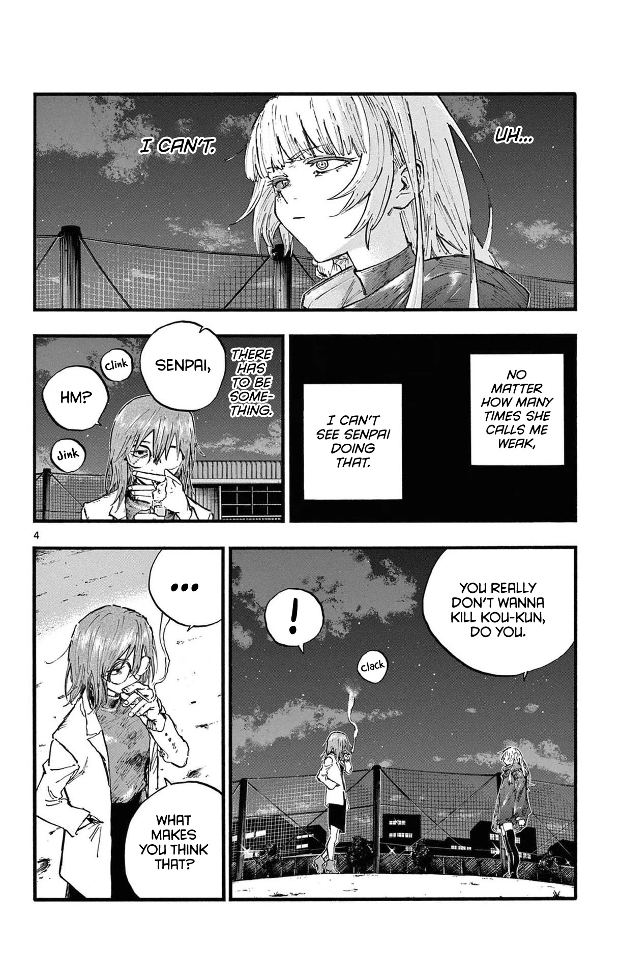 Yofukashi no Uta chapter 89 page 4