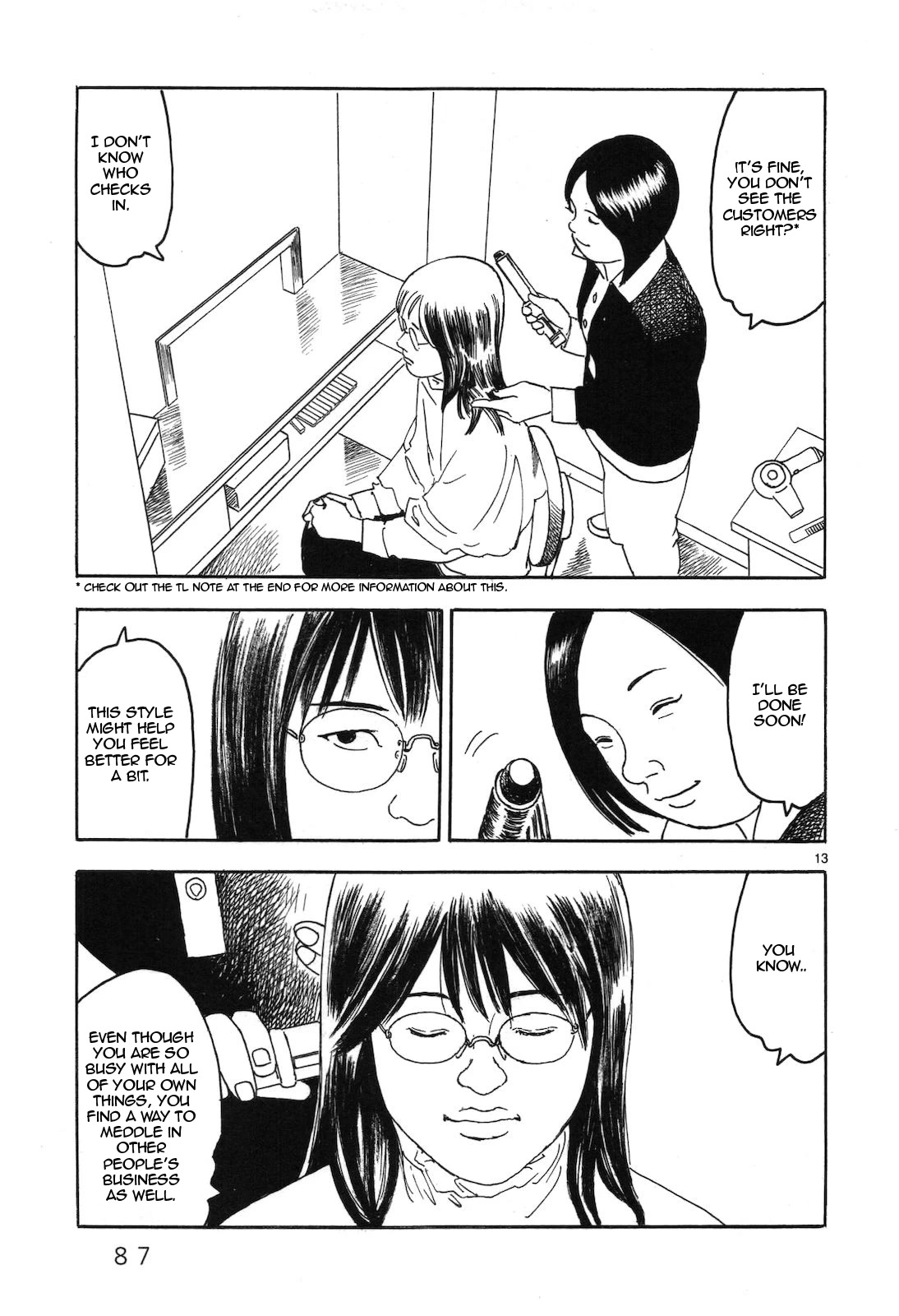 Yomawari Sensei chapter 42 page 13