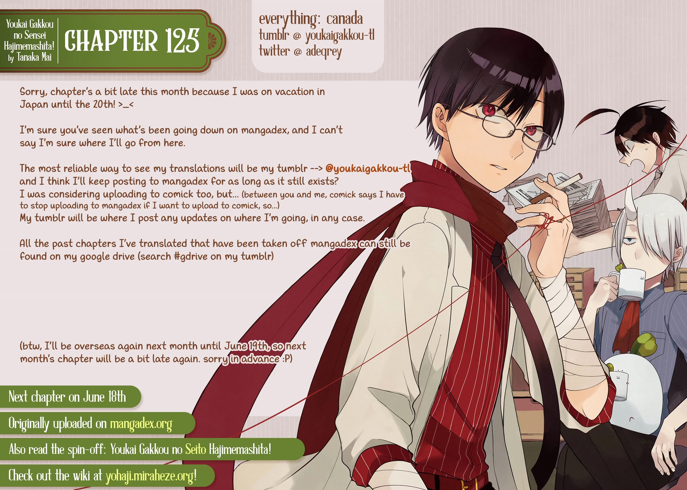 Youkai Gakkou no Sensei Hajimemashita! chapter 125 page 35