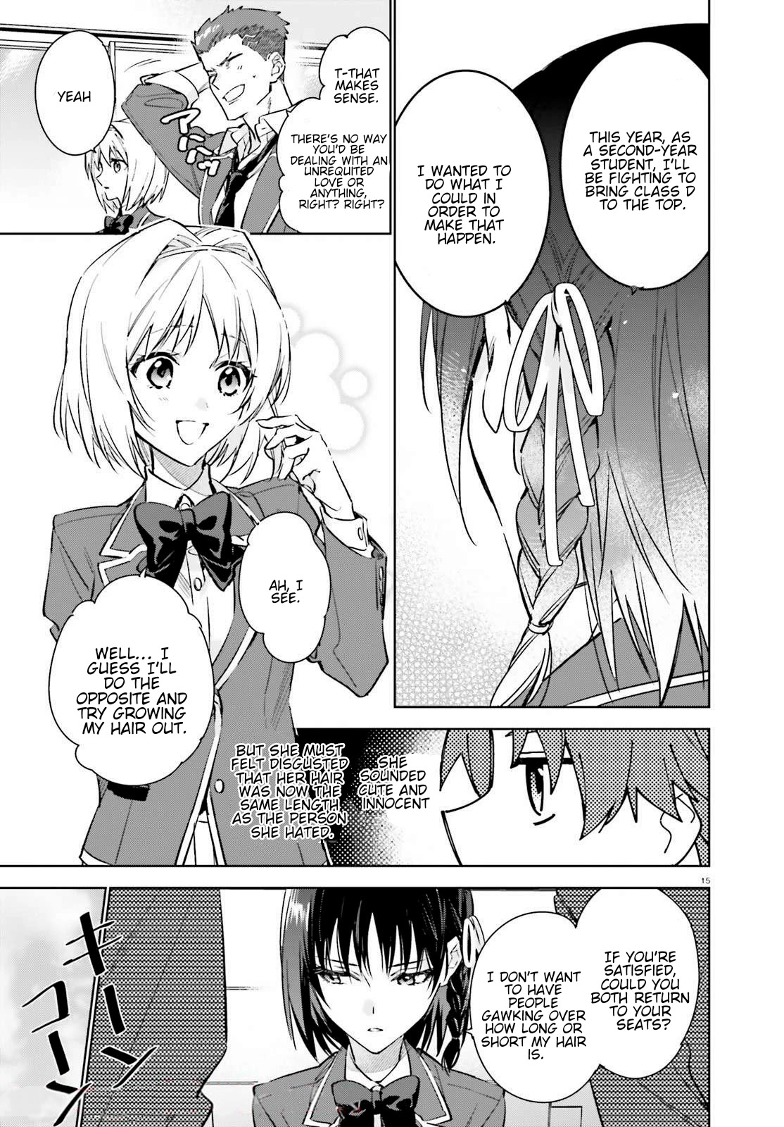 Youkoso Jitsuryoku Shijou Shugi no Kyoushitsu e: 2-nensei-hen chapter 1 page 14