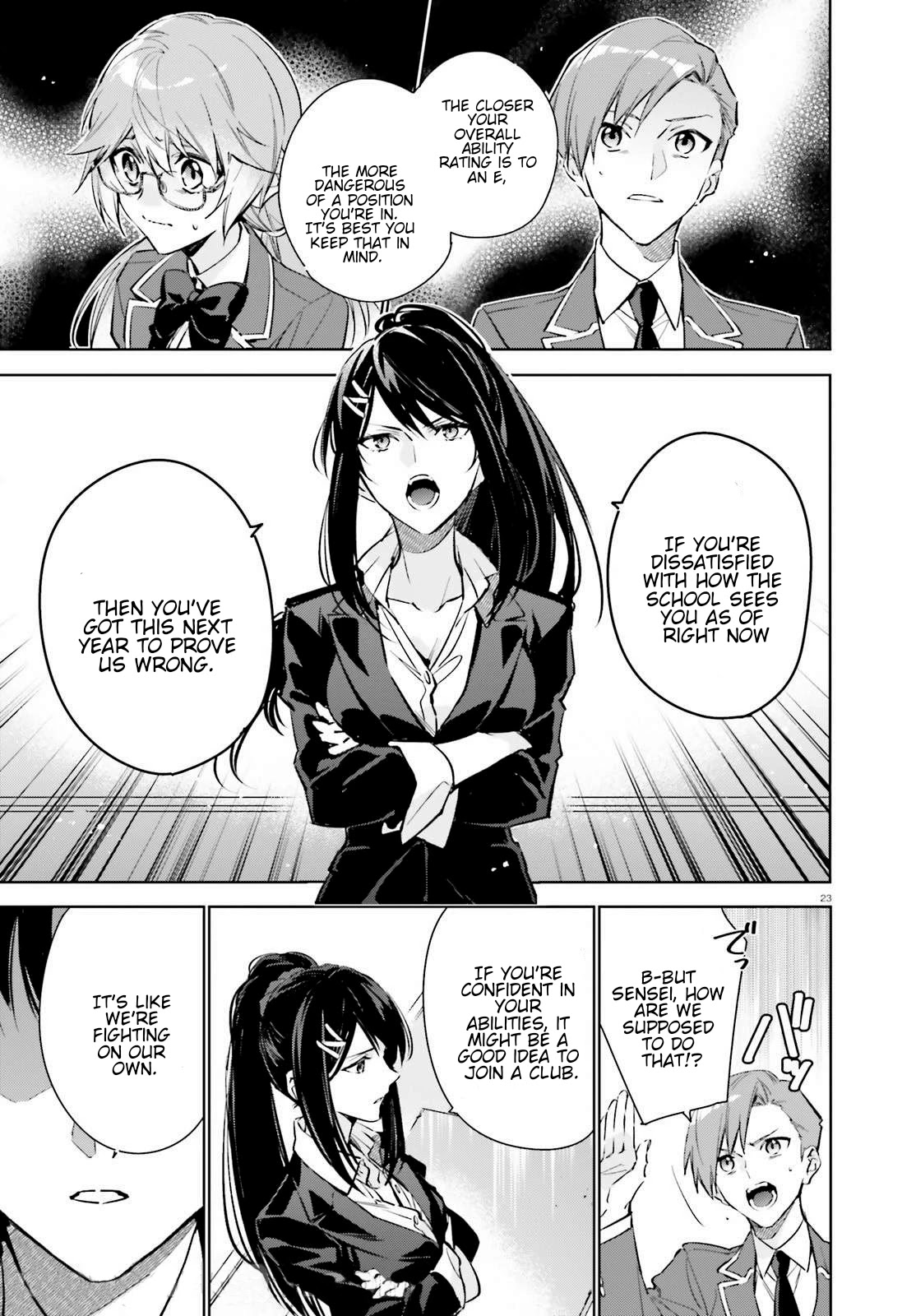 Youkoso Jitsuryoku Shijou Shugi no Kyoushitsu e: 2-nensei-hen chapter 1 page 22